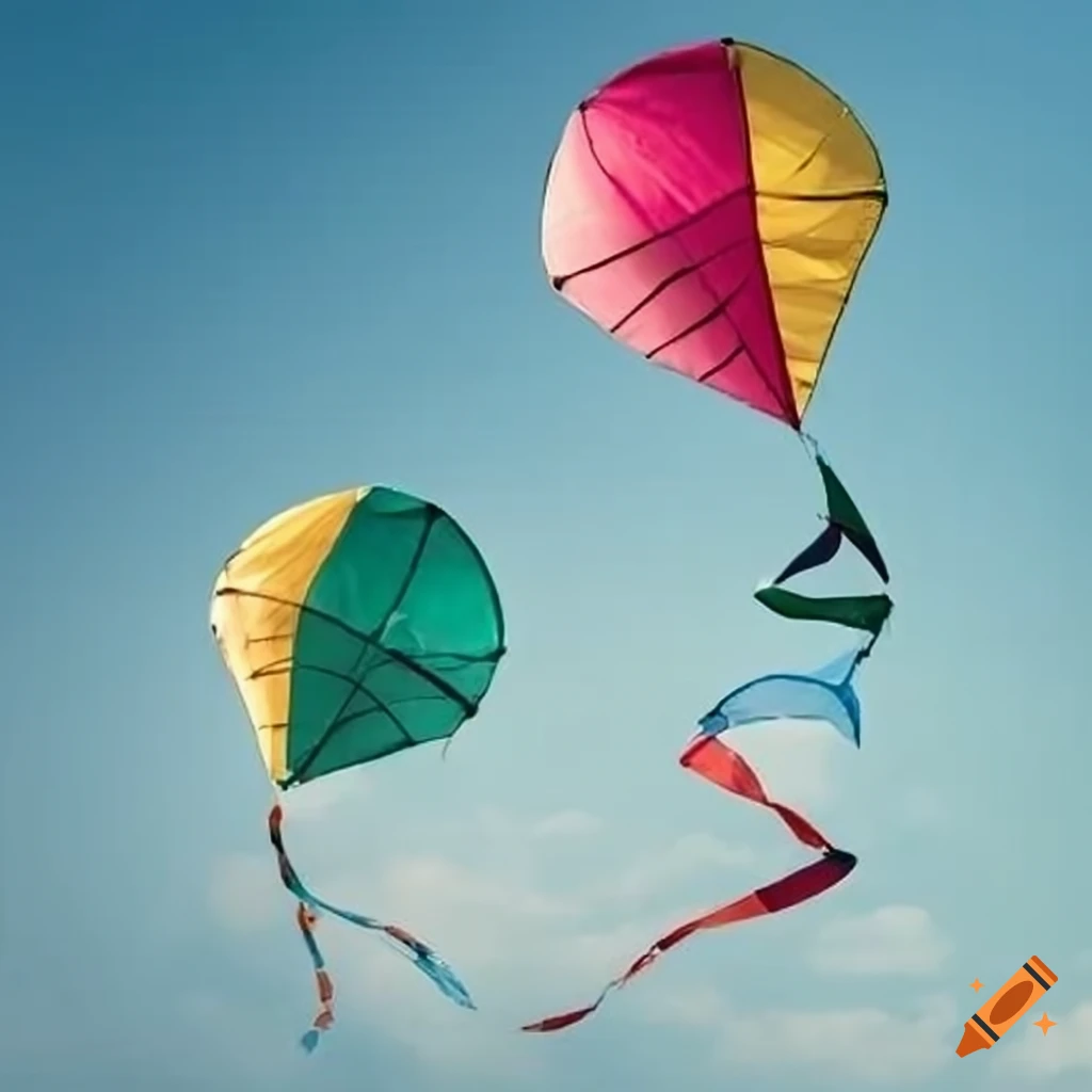 colorful kites and ballons flying in the sky