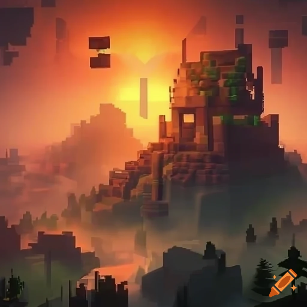 Minecraft Game Screenshot On Craiyon