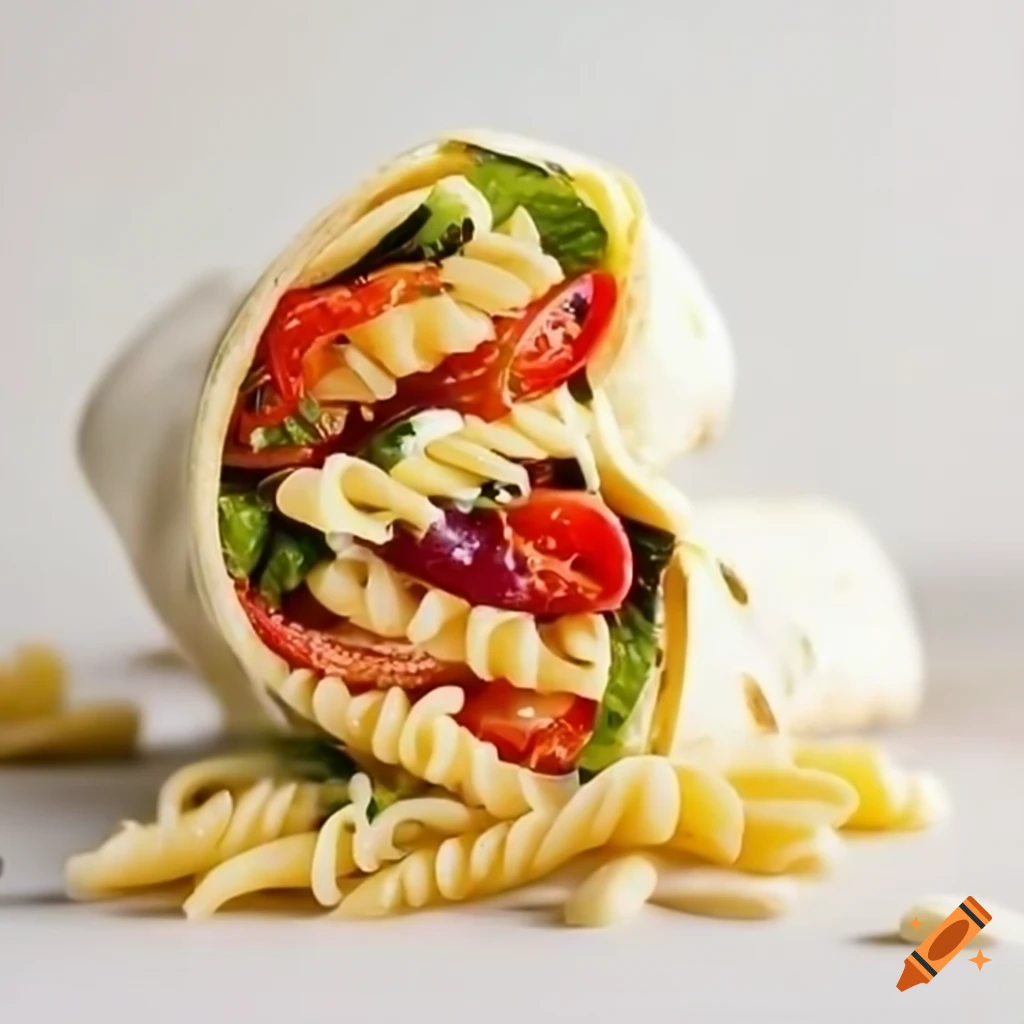 fusilli pasta salad wrap