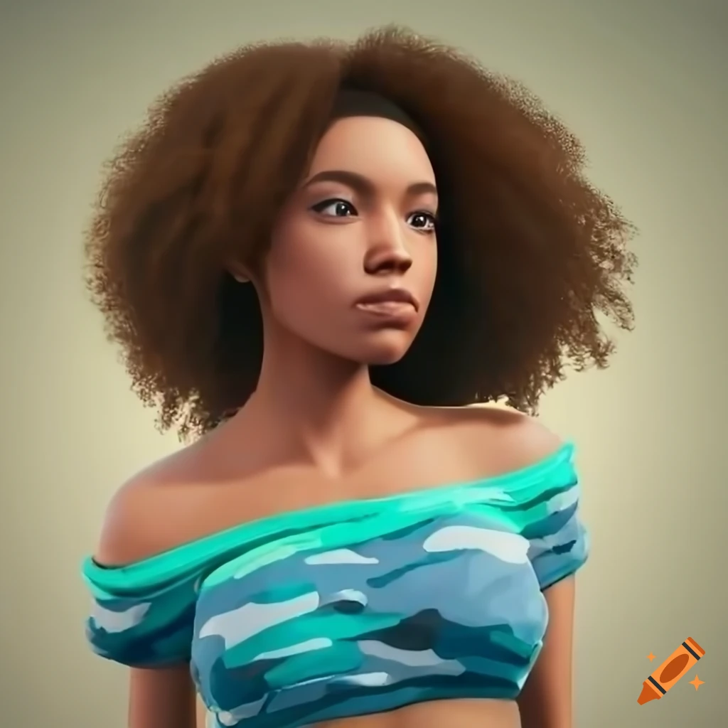 realistic-portrait-of-a-beautiful-african-american-woman-on-craiyon