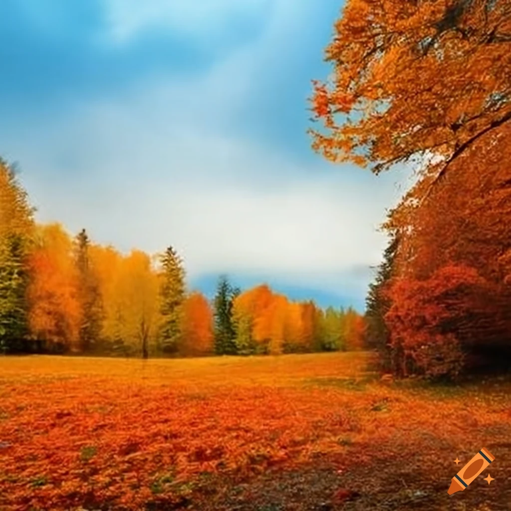Autumn landscape on Craiyon