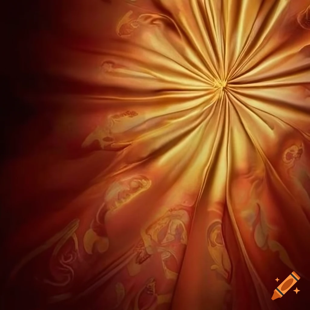 Italian silk with sunburst design