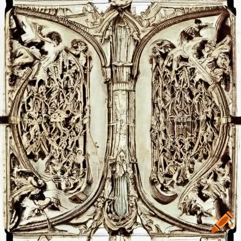 Gustav Dore illustration of a gothic cathedral