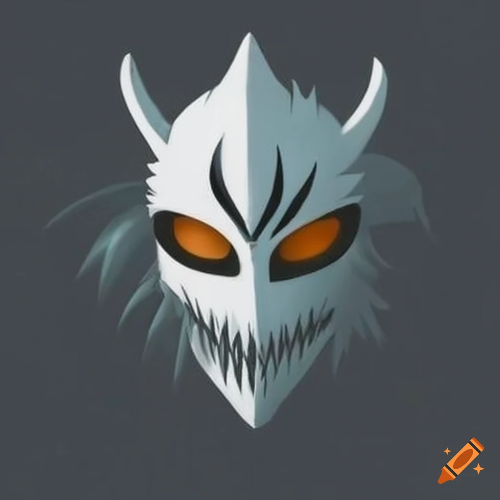 Image of arrancar from bleach with hollow mask