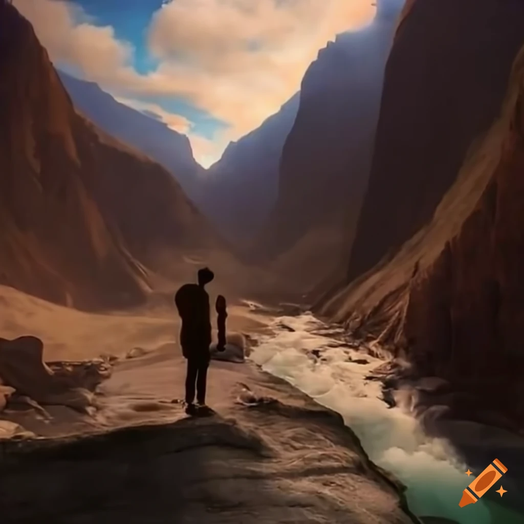man finding self-love through travel