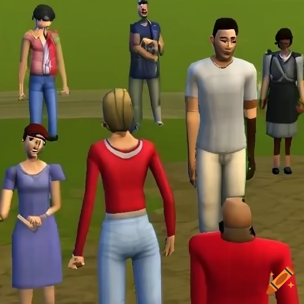 the-sims-virtual-characters-building-houses-on-craiyon