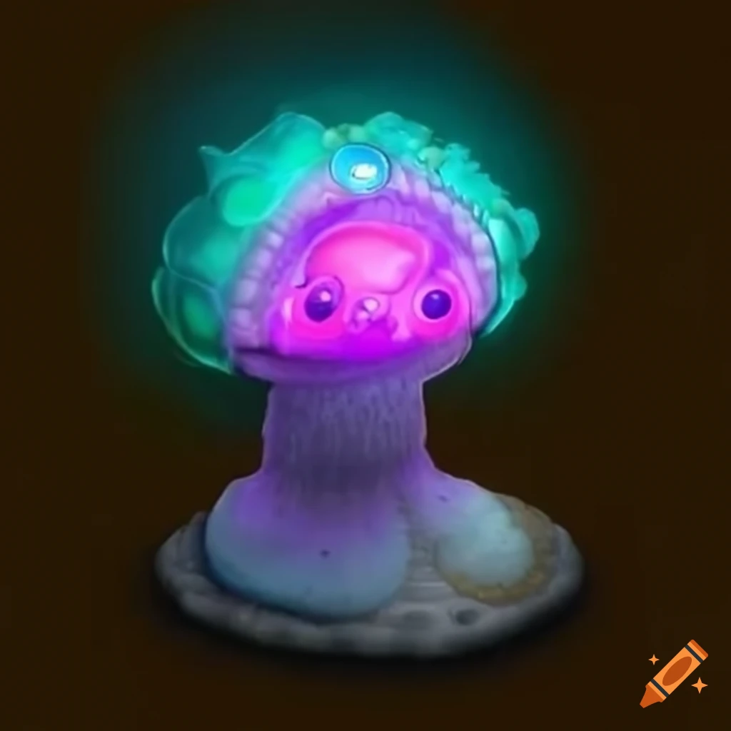 Lighted antennae of a character from my singing monsters on Craiyon