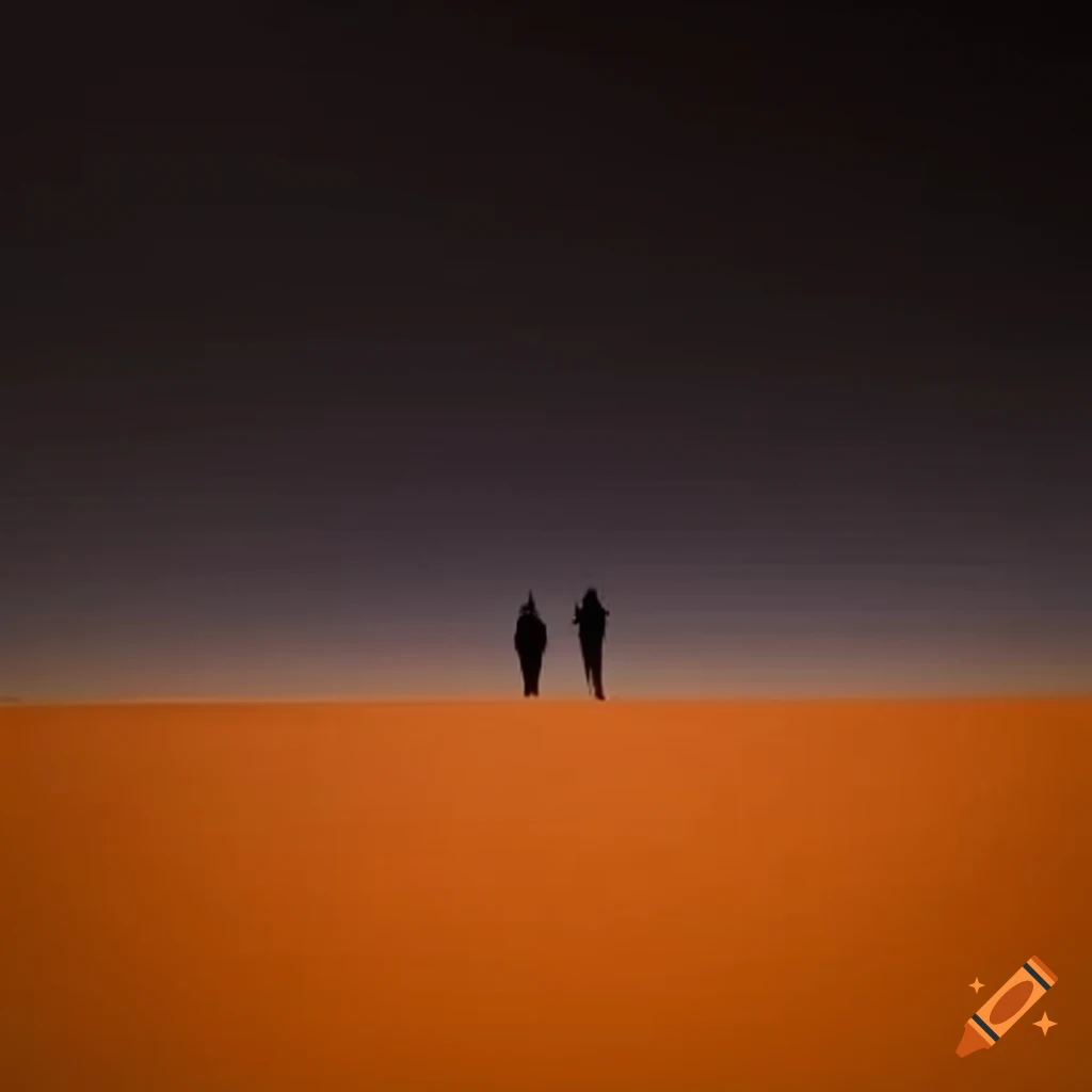 Image Of Two Aliens In A Desert Landscape image-of-two-aliens-in-a-desert-landscape