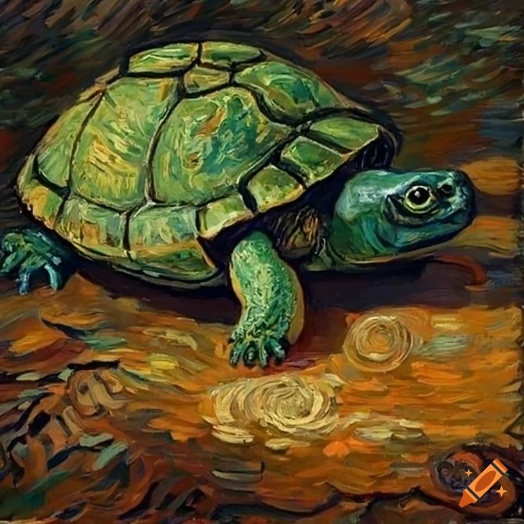 van gogh's painting of a turtle