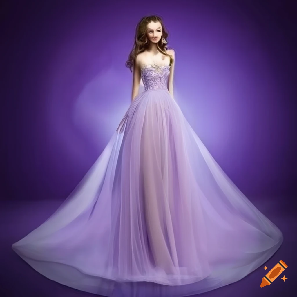 A Line V Neck Shiny Purple Long Prom Dresses, Shiny Purple Long Formal -  shegown