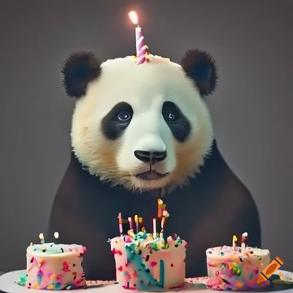 Shop for Fresh Cute Panda theme Cake with 5 Cup Cake online - Chidambaram