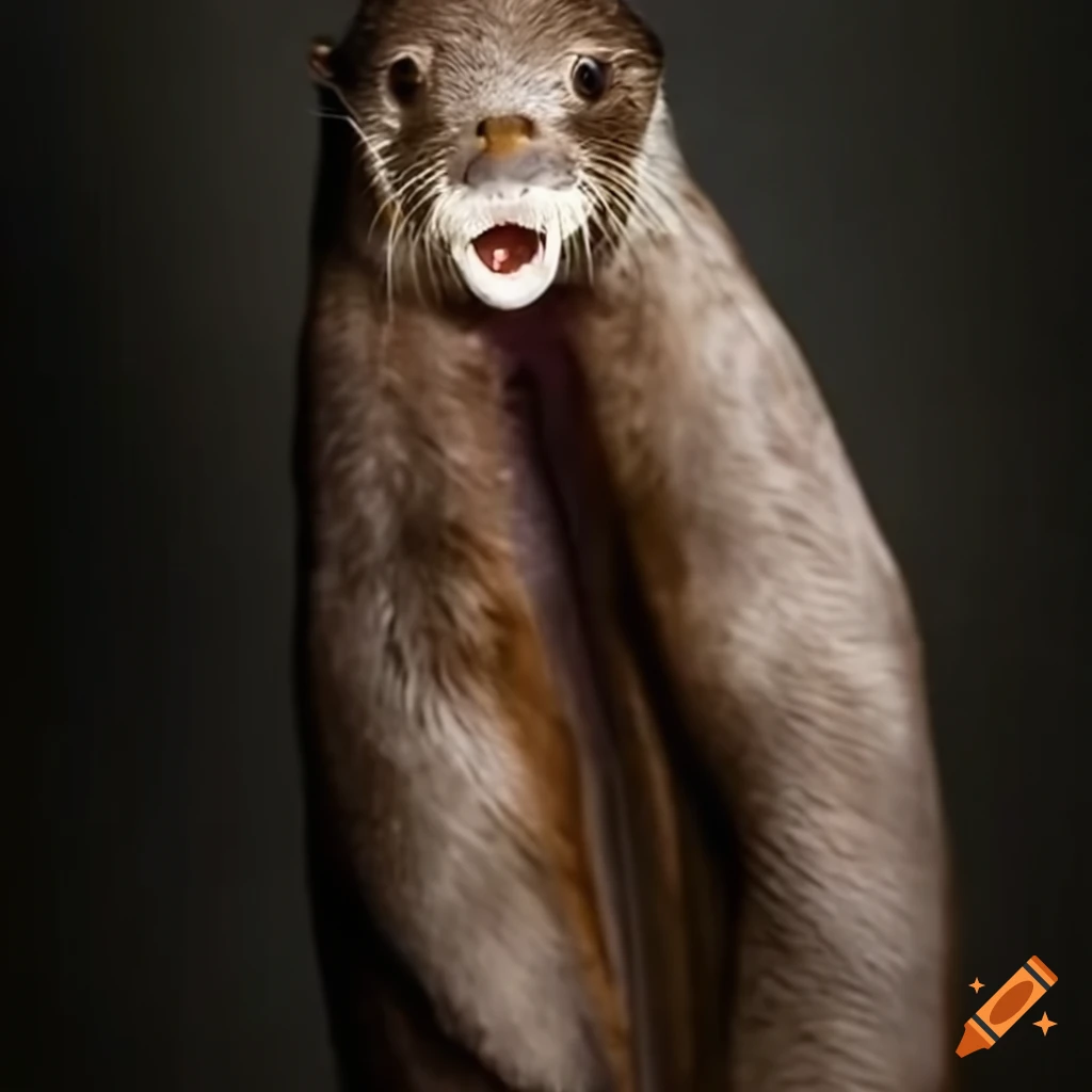 cartoon depiction of an otter