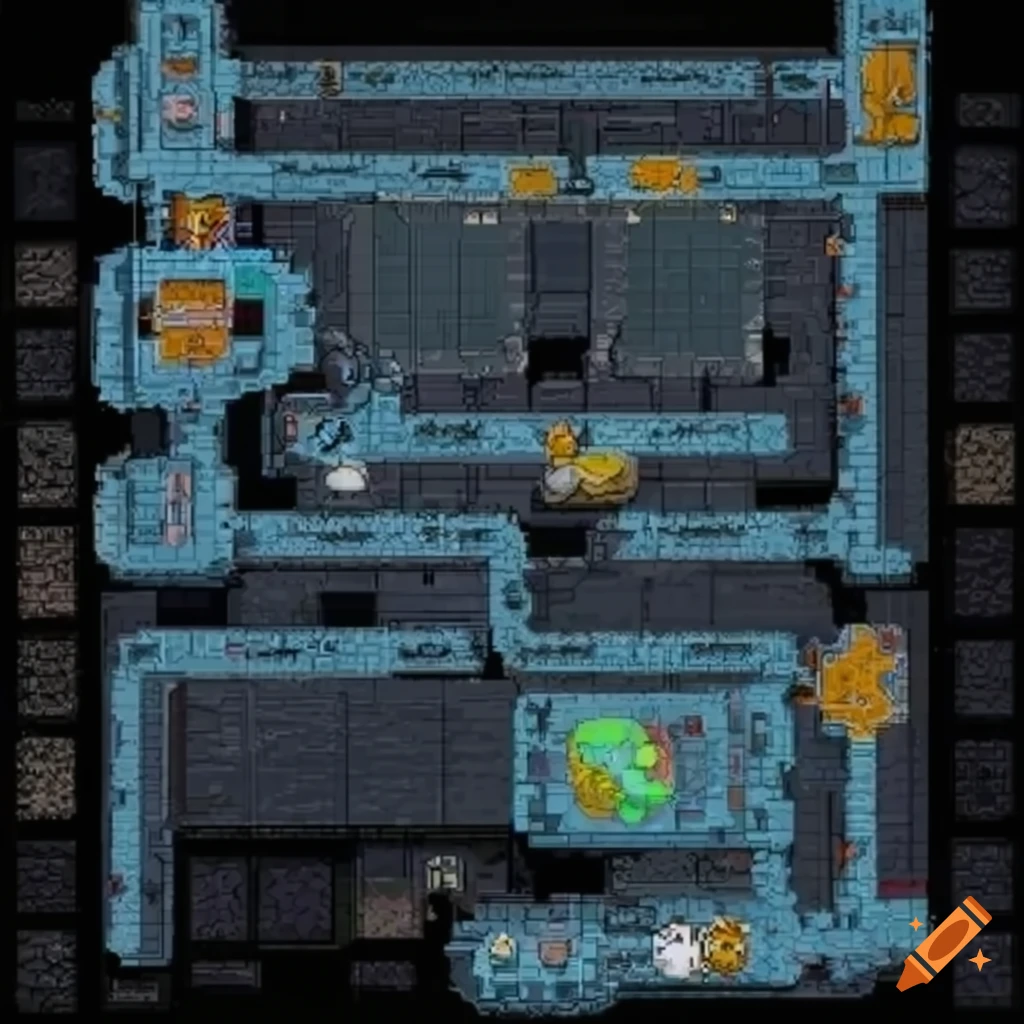 2d game layout map with bubbles