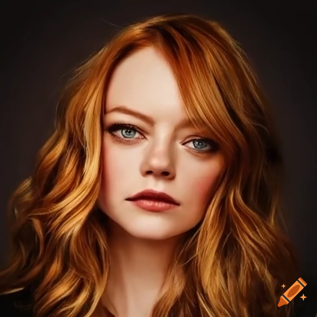 Digital art of a mash-up between kirsten dunst, emma stone, and zendaya