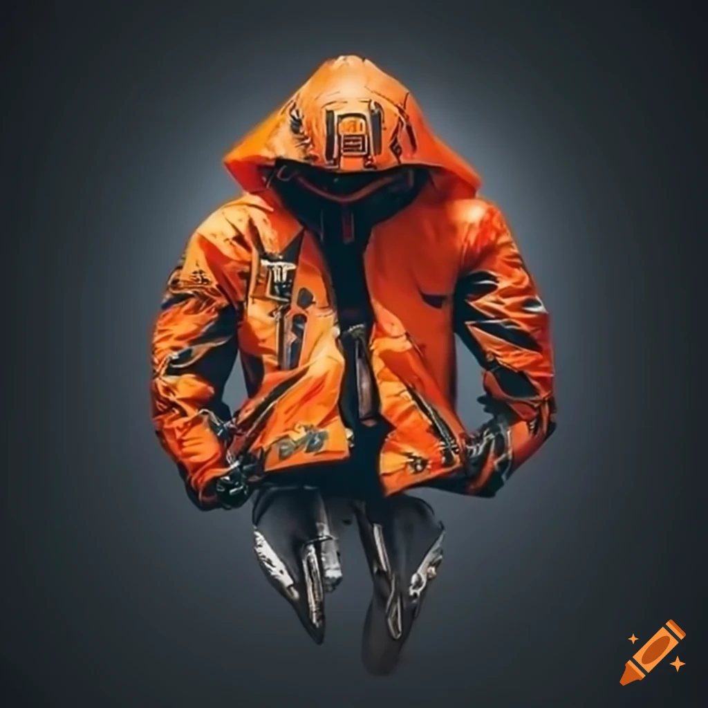 motorcyclist in orange MX gear