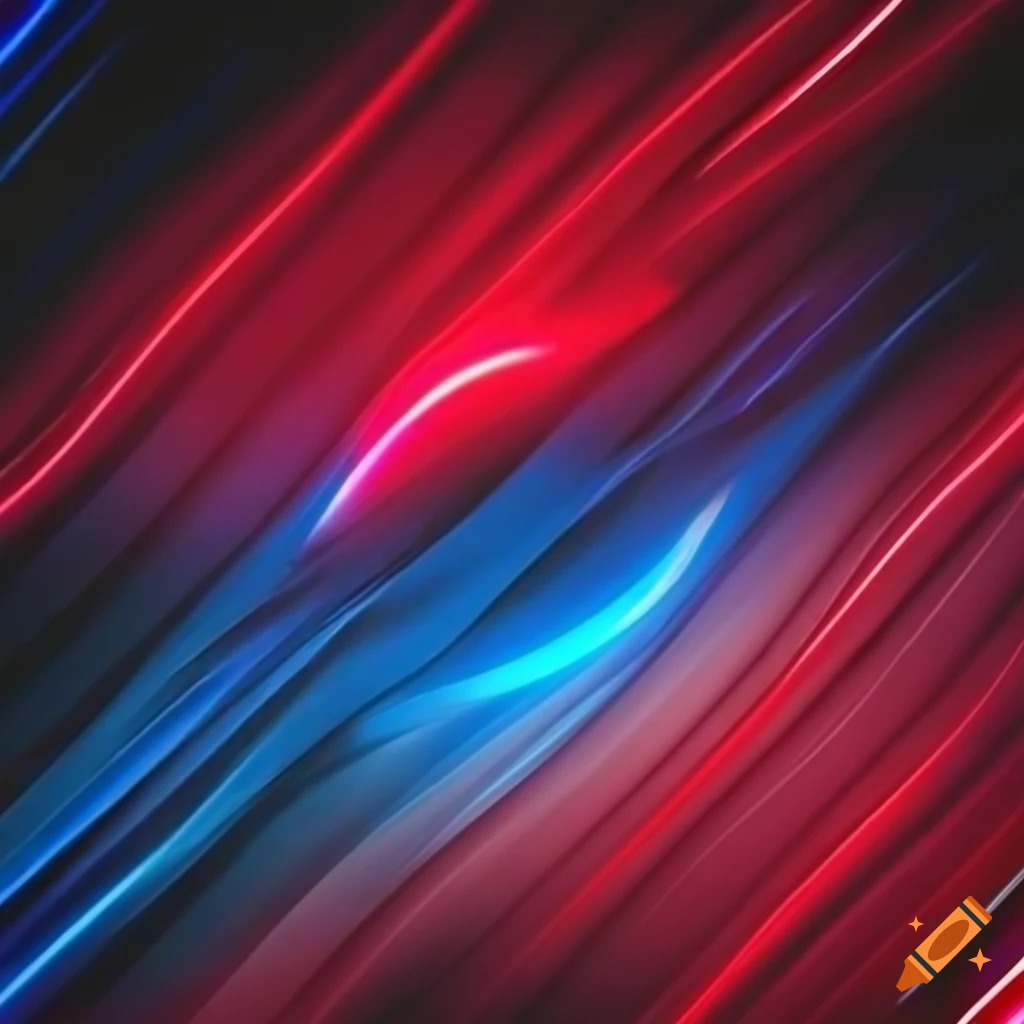 neon red, blue, and black background