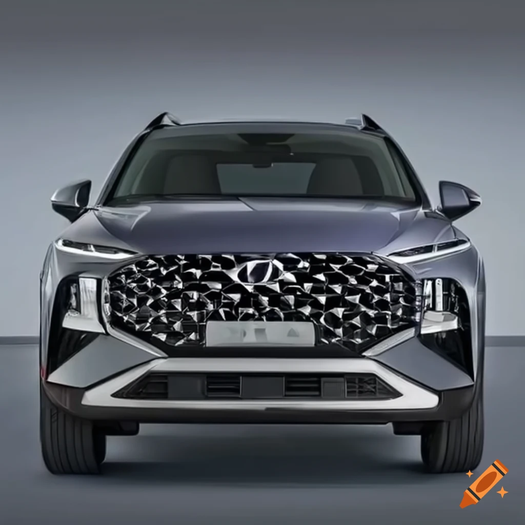 front view of Hyundai Santa Fe facelift