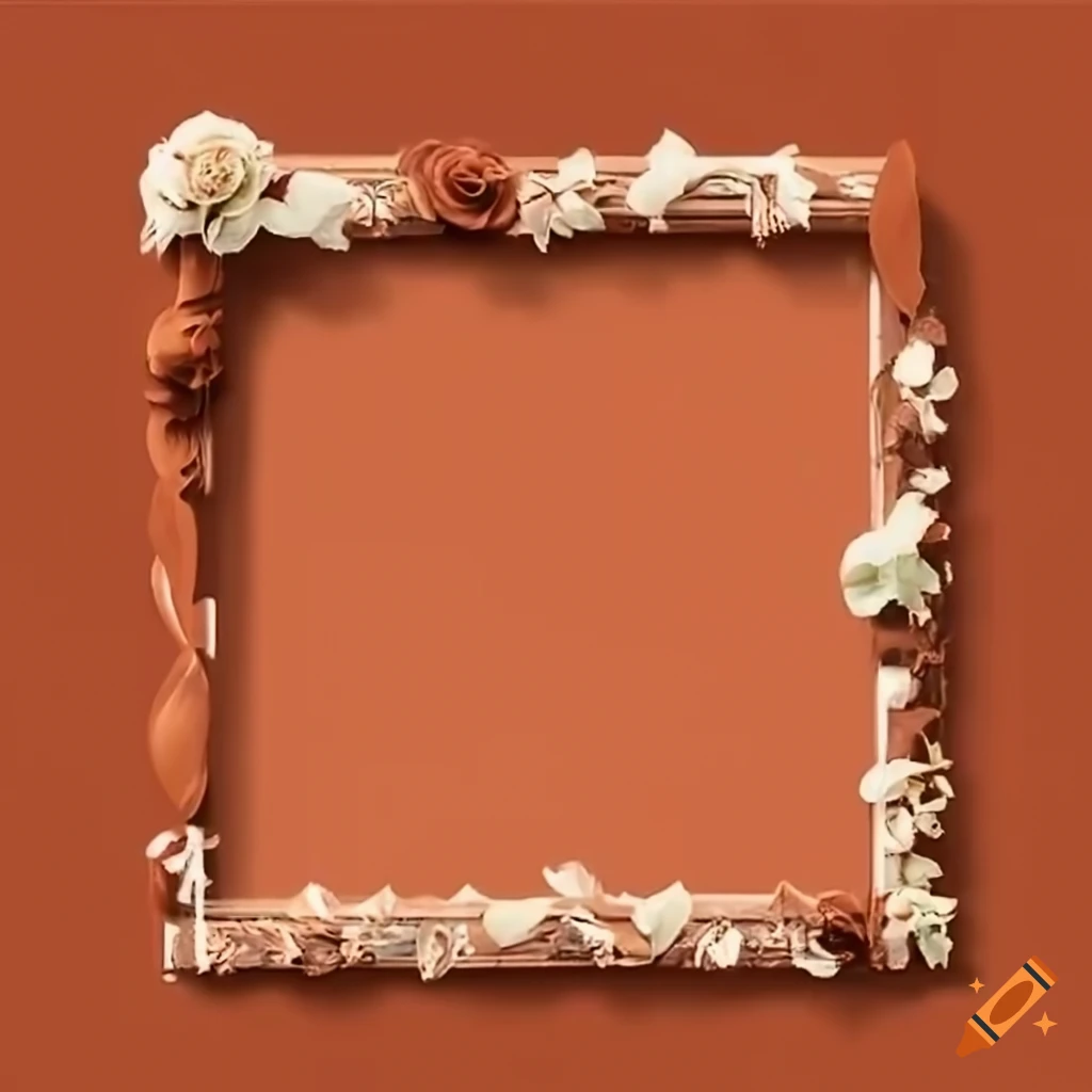 Terracotta wedding frame with fall color accents