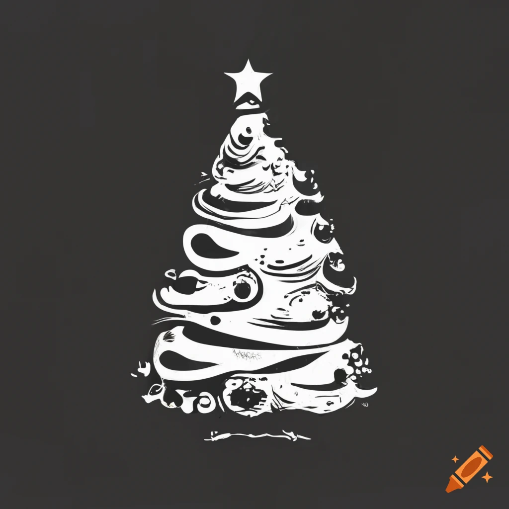 Logo for a christmas tree selling company on Craiyon