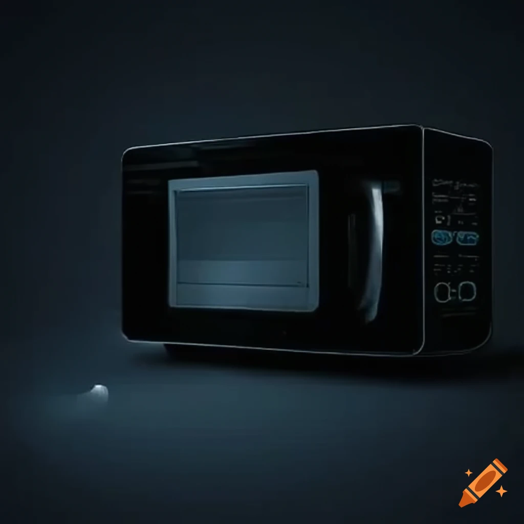microwave with spray inside