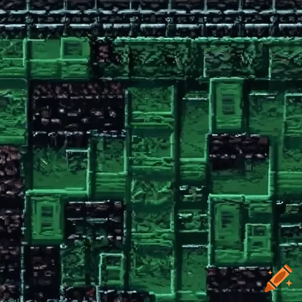 2D alien rock tiles for Super Metroid game