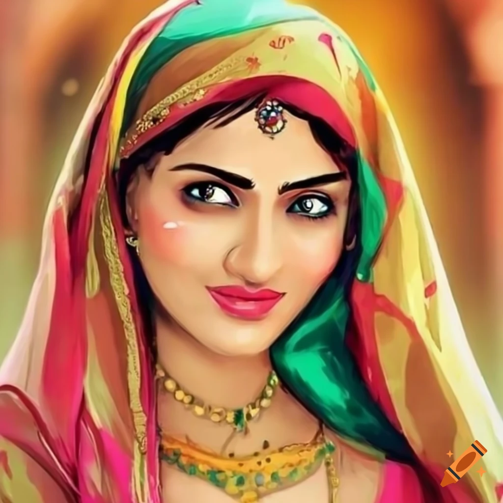 Punjabi lady in traditional attire