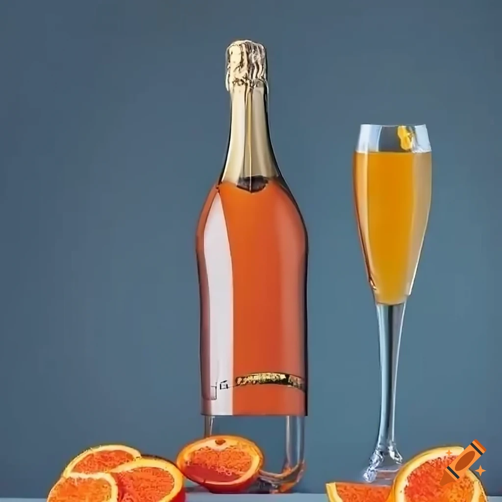 vibrant cocktail with orange juice and Prosecco