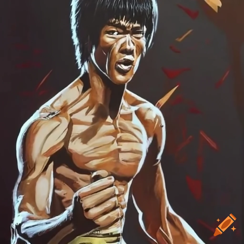 Bruce Lee Pose Digital Art by Rhandz Ballesteros - Pixels
