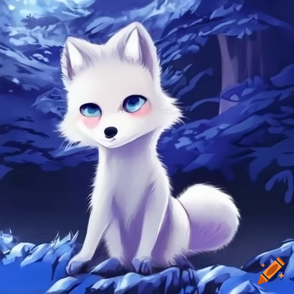 Anime arctic fox
