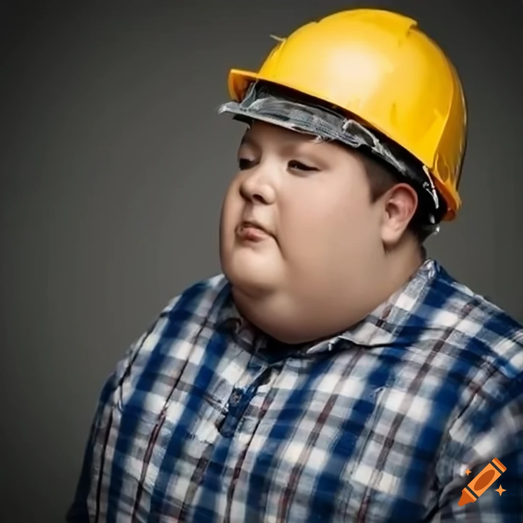 chubby construction worker
