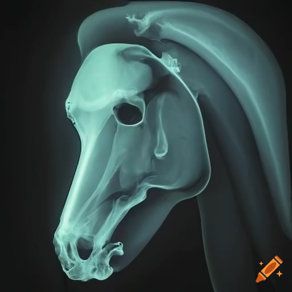 X ray Of A Horse s Skull