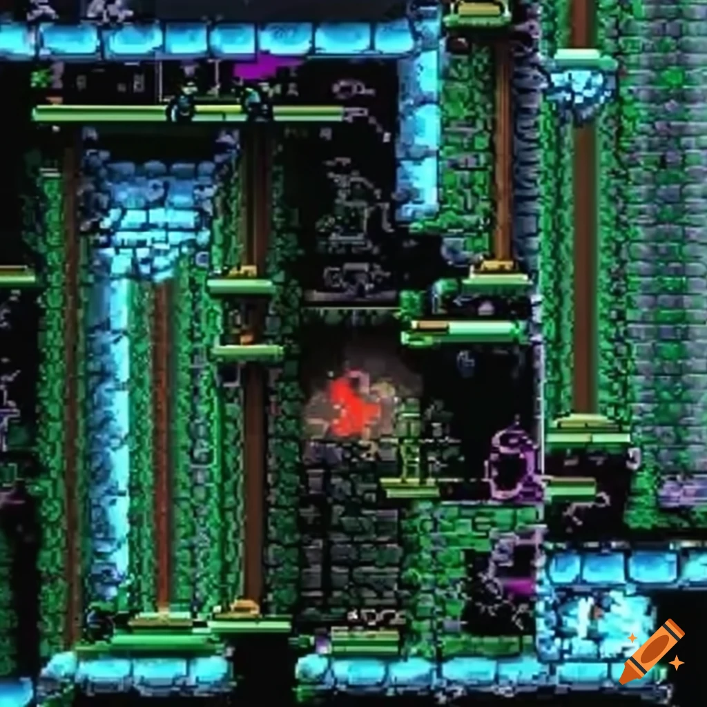 Sprite tiles from super metroid game on Craiyon