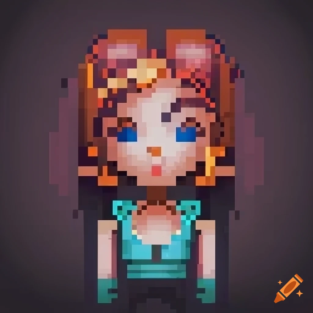 Abstract pixel art design on Craiyon