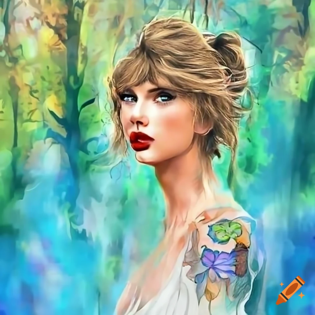 Taylor Swift In A Sunlit Forest Surrounded By Butterflies taylor-swift-in-a-sunlit-forest-surrounded-by-butterflies
