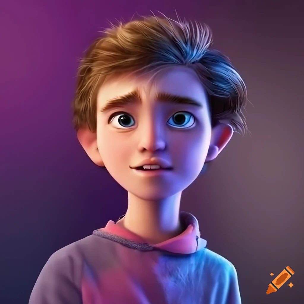 Movie poster of a boy named bill in a pixar-style artwork