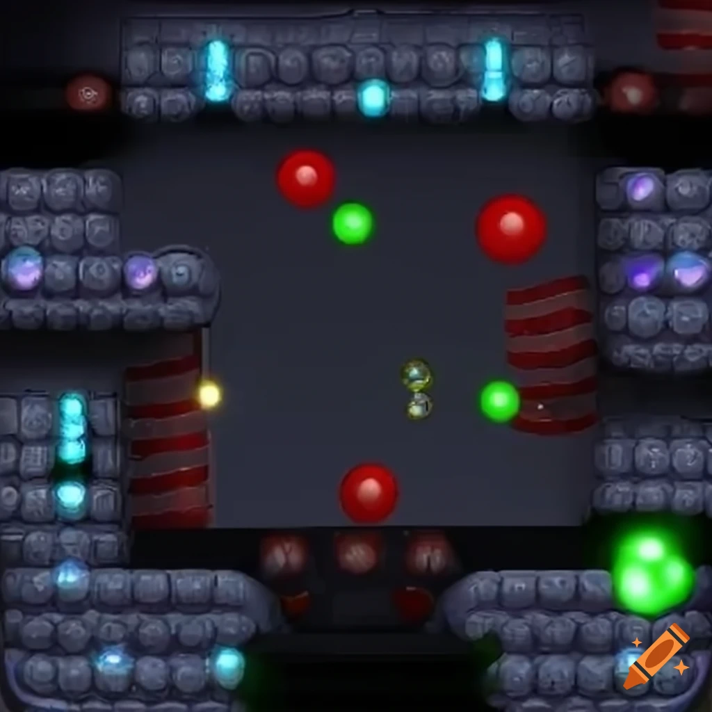 2d platform game with bubblethemed tiles on Craiyon