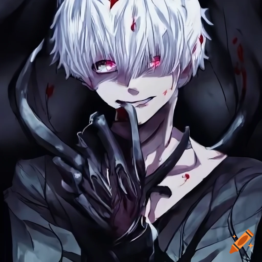 Wallpaper tokyo ghoul, dark, anime boy, artwork desktop wallpaper