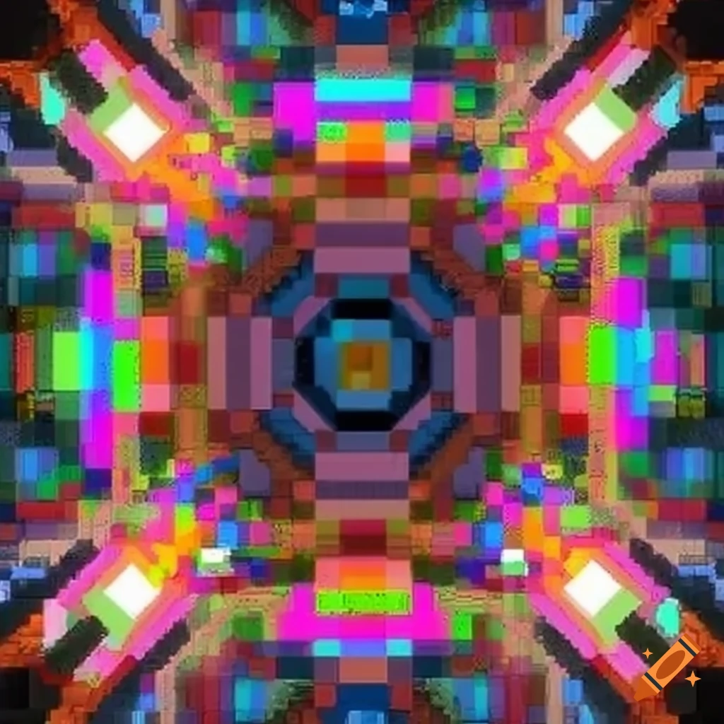 Pixel art image of a multiplayer video game