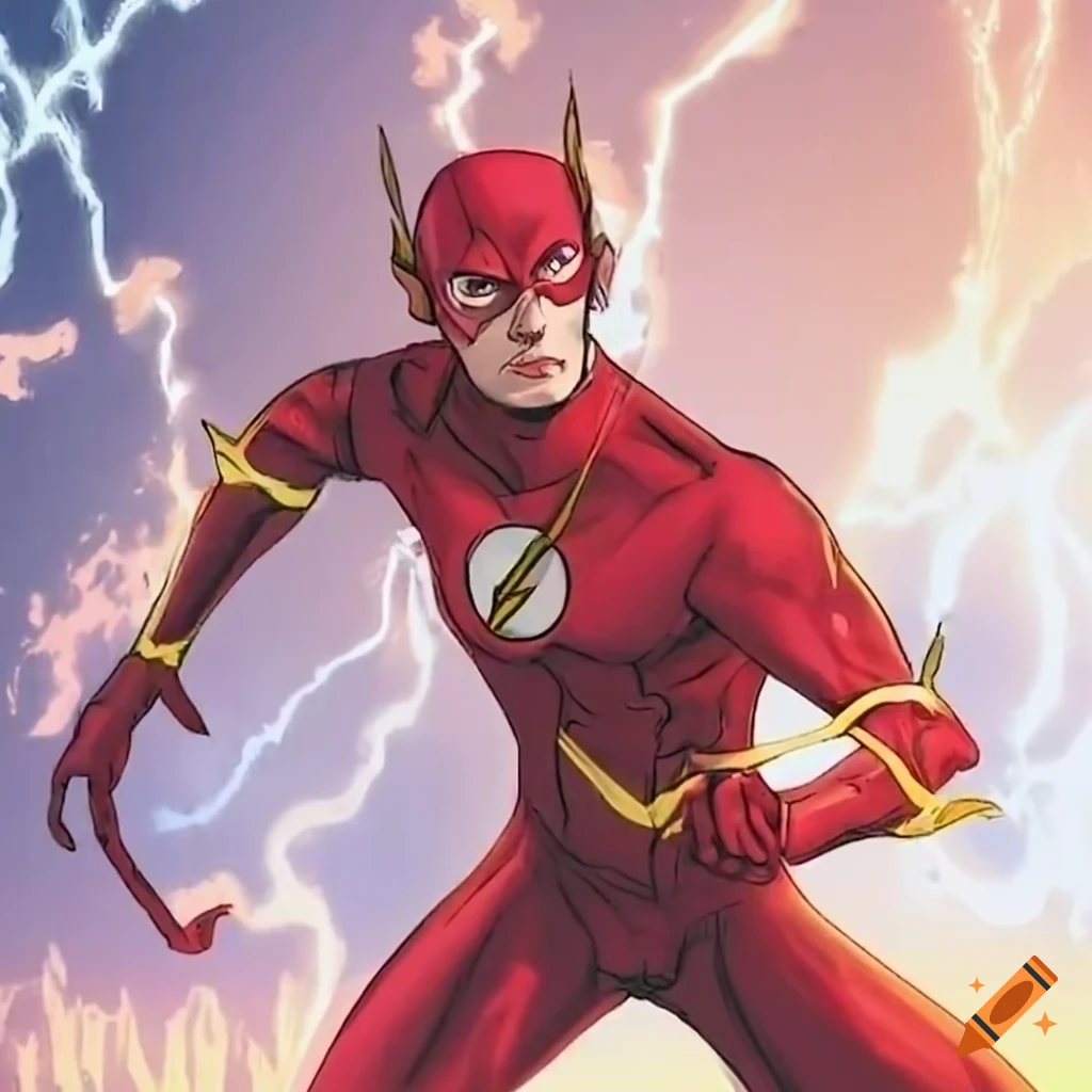 Flash superhero illustration