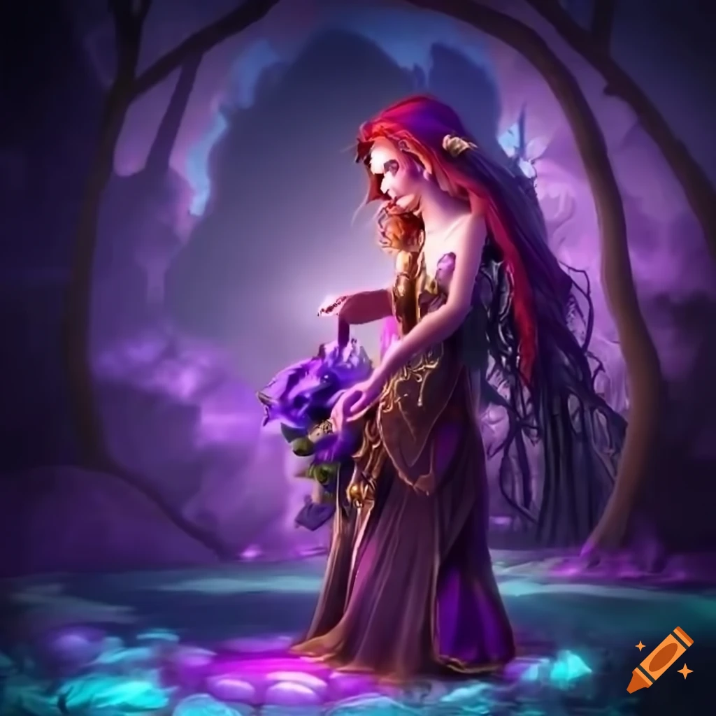 Enchanted realms server logo on Craiyon