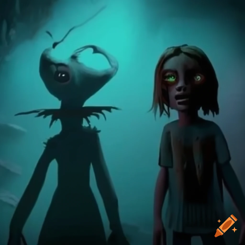 creepy animation in Nickelodeon style