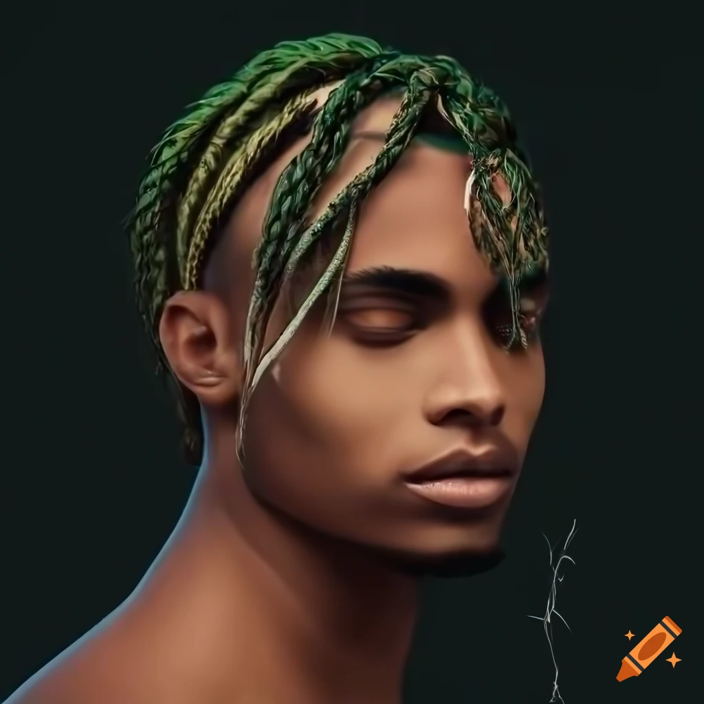 portrait-of-blueryai-a-black-male-streamer-with-blue-headphones-on-craiyon