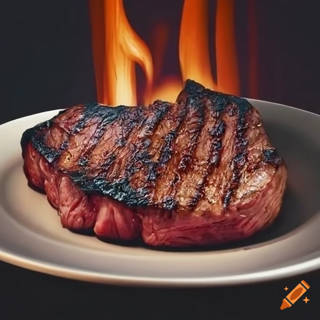 seared steak on a plate