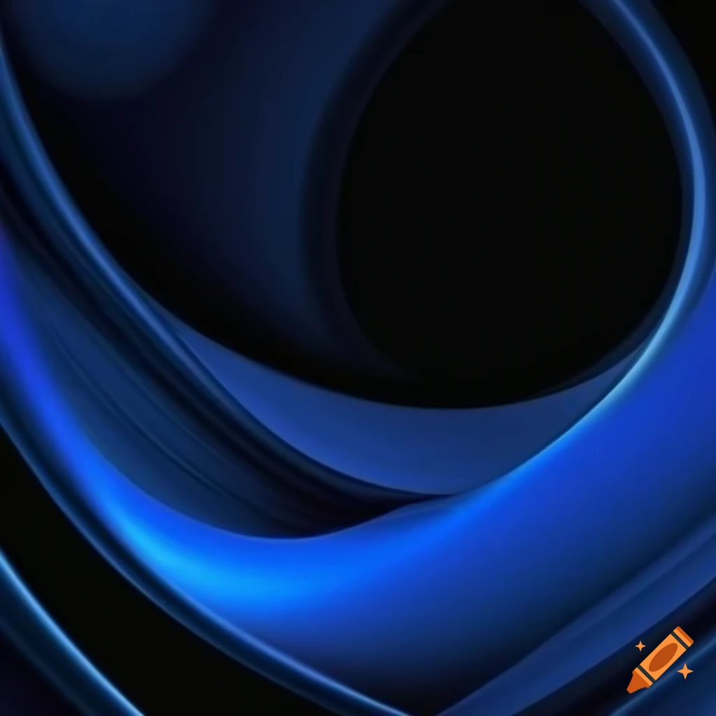 blue wave on a black background