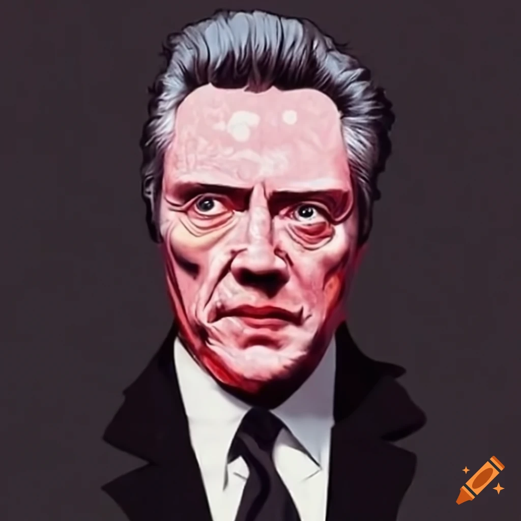 Close up Of Actor Christopher Walken On Craiyon