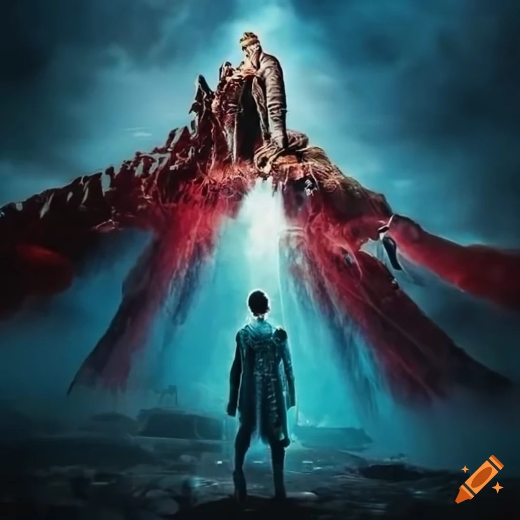 Detailed fantasy movie poster on Craiyon
