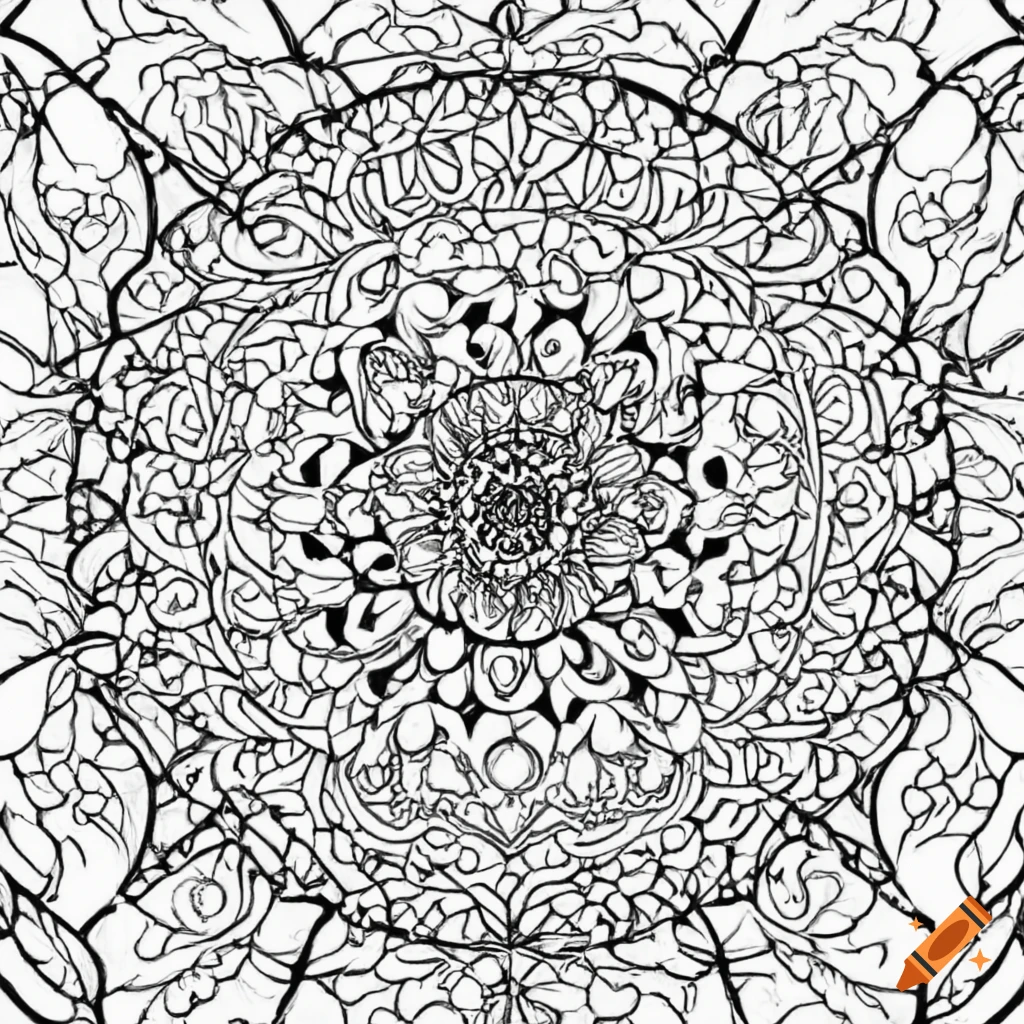 Coloring Page For S Mandala