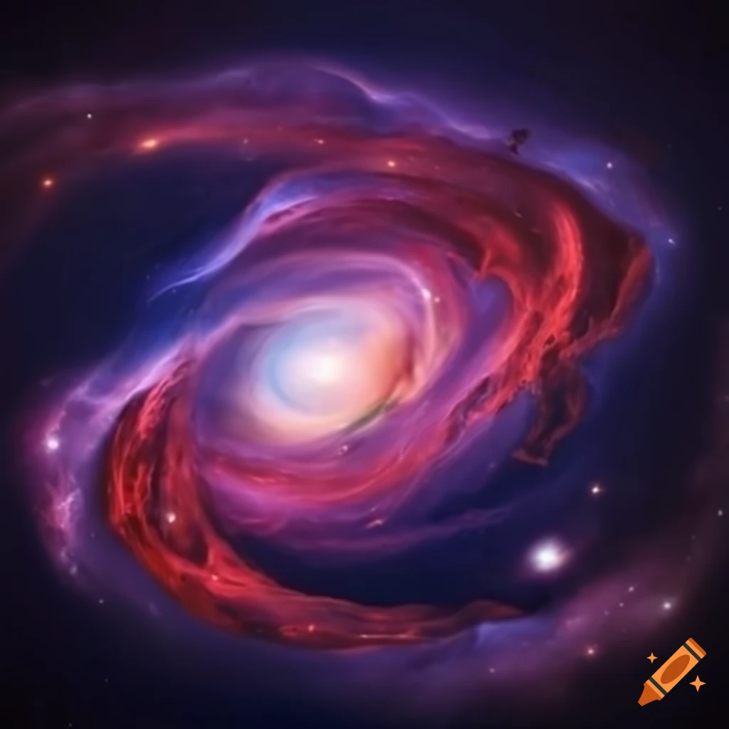 Abstract Artwork Resembling A Nebula Hurricane On Craiyon