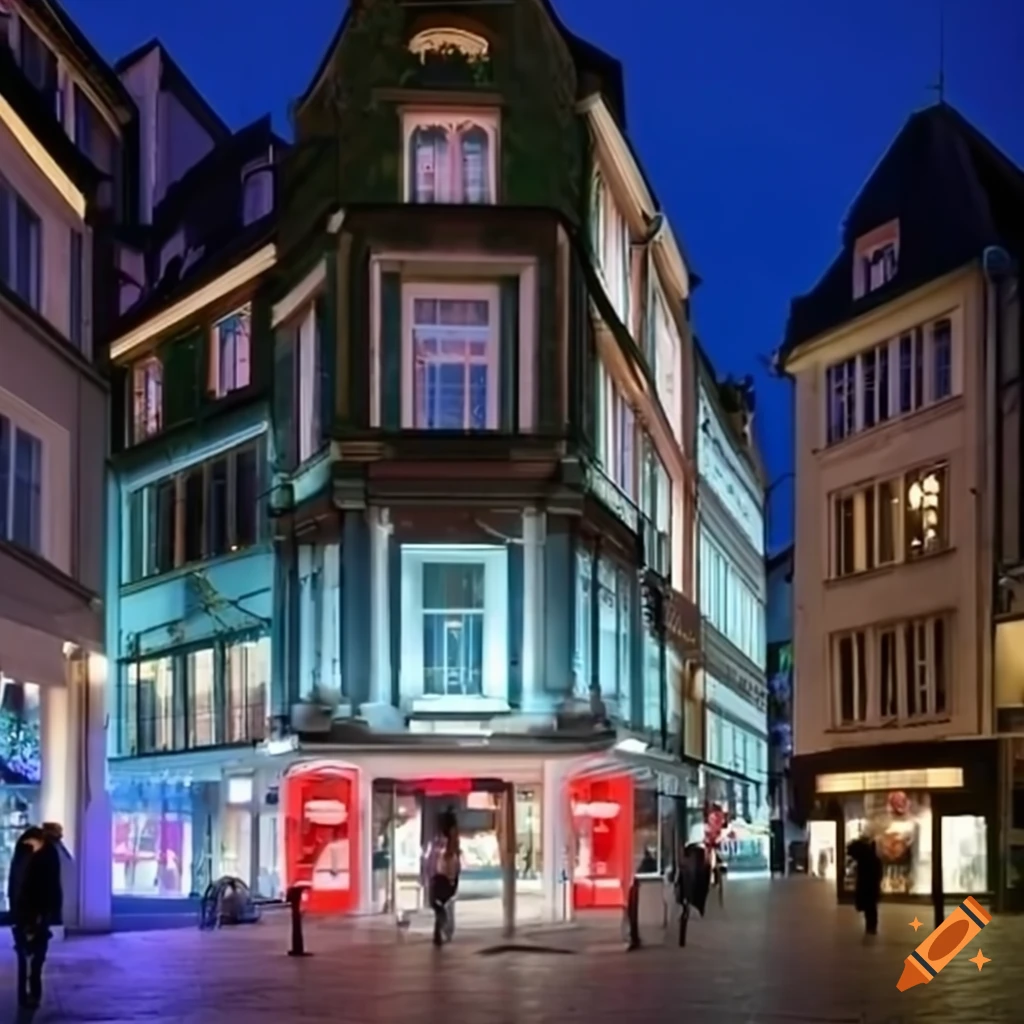 LED screens displaying climate change messages in a shop window