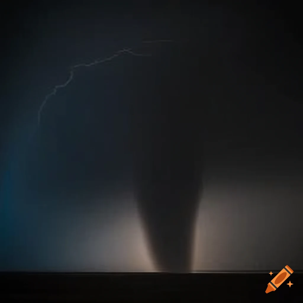 image of a massive tornado hidden by heavy rain